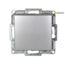 Gunsan Visage + MODERNA Schalter Ein-/Ausschalter Lichtschalter Unterputz Silber