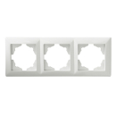 Gunsan Visage 3-fach Rahmen f. 3 Steckdosen Elektroschalter dreifach weiss