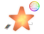 LED Multicolour Star 40 Dekoleuchte Moree mit Fernbedienung und Kabel