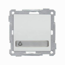 Mutlusan Candela Klingeltaster mit Namensschild beleuchtet weiss modul