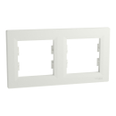 Schneider Electric ASFORA 2-Fach Rahmen Horizontal UP weiss EPH5800221D