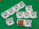 10 x SOIXX Halterung XWM für 3er Klemmen WAGO 221-413 Weiß XWM-21W3-010
